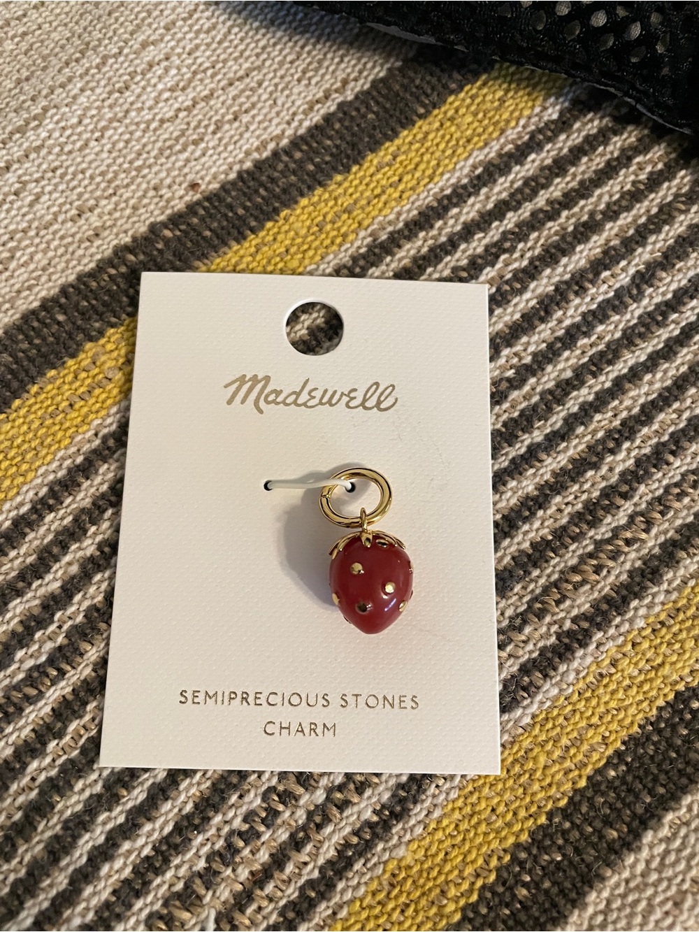 Madewell Red Strawberry Charm Pendant